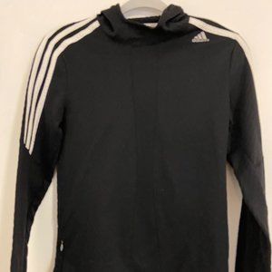 Adidas - Black Thin Hoodie in Small